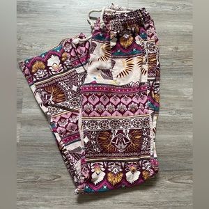 Bohemian Print Women's Pants